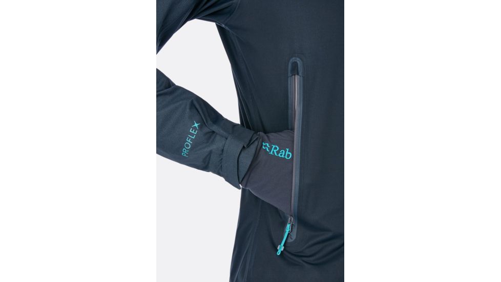 Rab Kinetic Alpine Jacket - Womens, Beluga, 8, QWF-76-BE-08