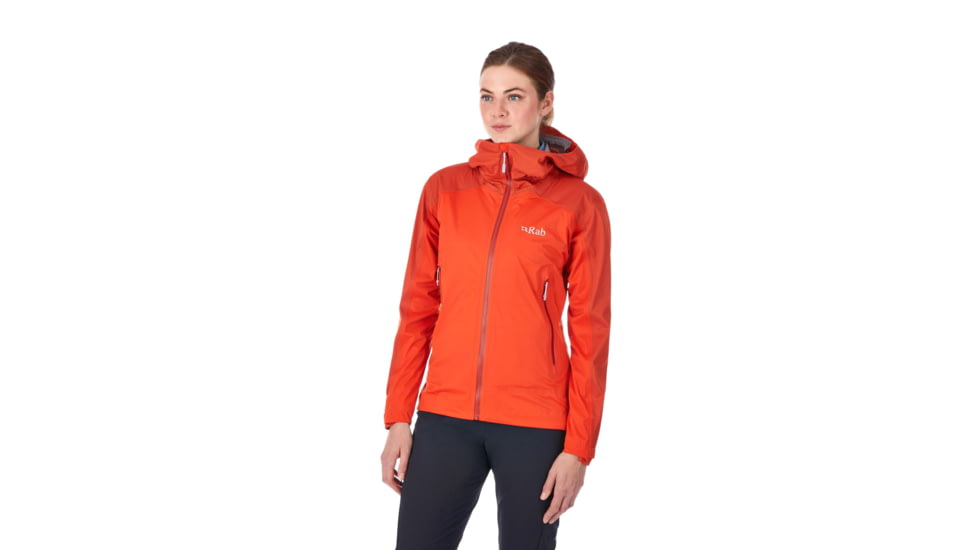 Rab Kinetic Alpine Jacket - Womens, Firecracker, 12, QWF-76-FC-12