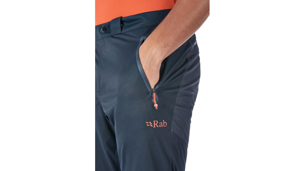 Rab Kinetic Alpine Pants - Mens, Beluga, Extra Large, Regular, QWF-73-BE-XL