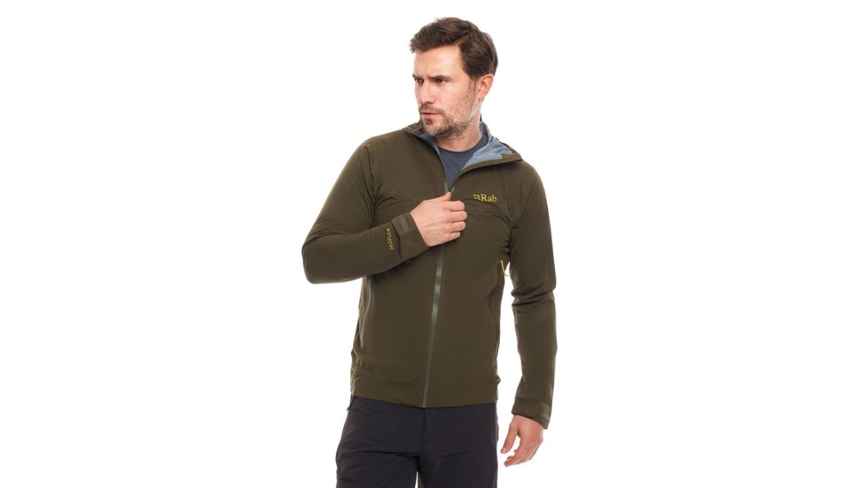 Rab Kinetic Plus Jacket - Mens, Army, Medium, QFT-85-AR-M