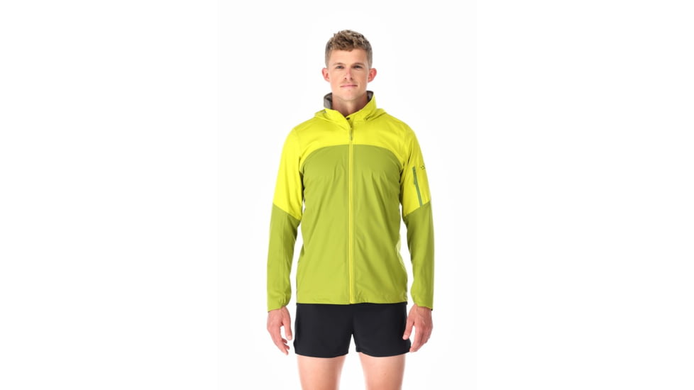 Rab Kinetic Ultra Jacket - Men's, Large, Aspen Green/Zest, QWH-13-ASZ-LRG