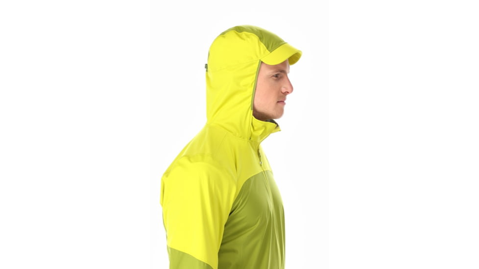 Rab Kinetic Ultra Jacket - Men's, Large, Aspen Green/Zest, QWH-13-ASZ-LRG