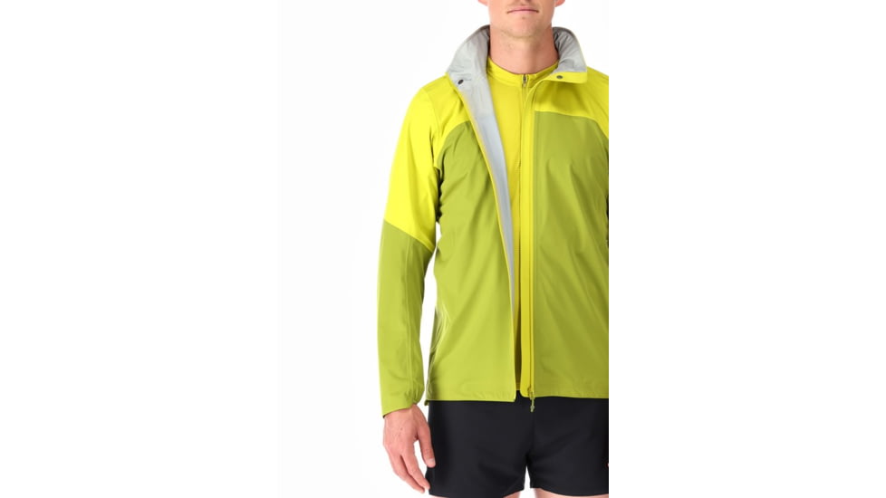 Rab Kinetic Ultra Jacket - Men's, Large, Aspen Green/Zest, QWH-13-ASZ-LRG