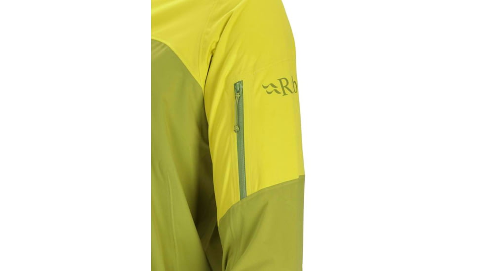 Rab Kinetic Ultra Jacket - Men's, Large, Aspen Green/Zest, QWH-13-ASZ-LRG
