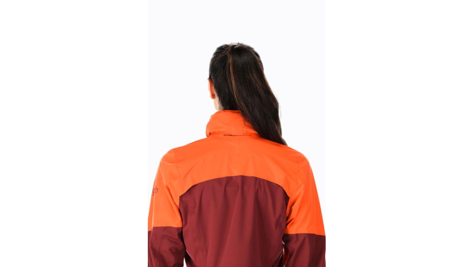 Rab Kinetic Ultra Jacket - Womens, Red Grapefruit/Deep Heather, 16, QWH-14-RGD-16