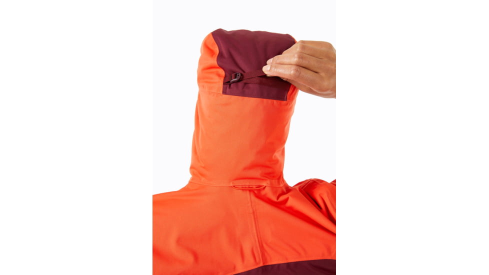 Rab Kinetic Ultra Jacket - Womens, Red Grapefruit/Deep Heather, 16, QWH-14-RGD-16