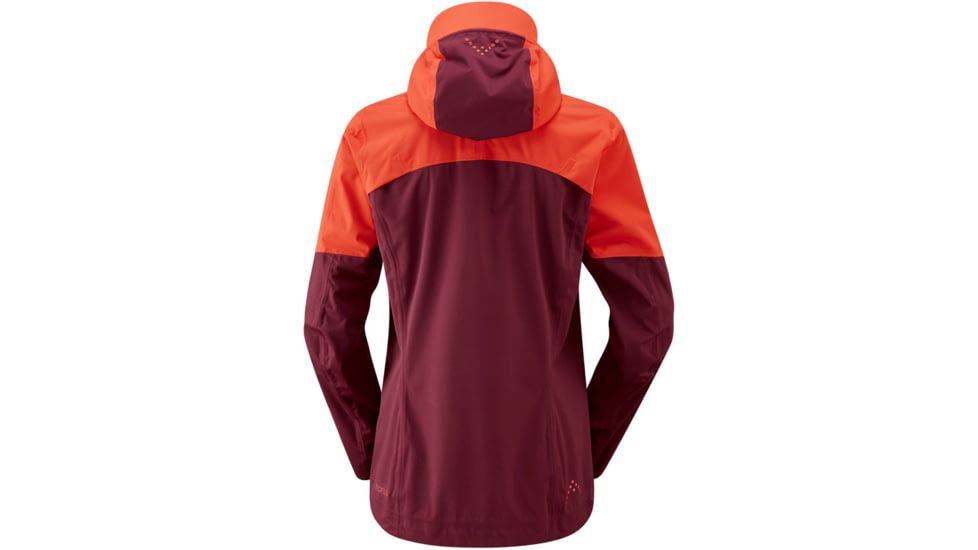 Rab Kinetic Ultra Jacket - Womens, Red Grapefruit/Deep Heather, 16, QWH-14-RGD-16