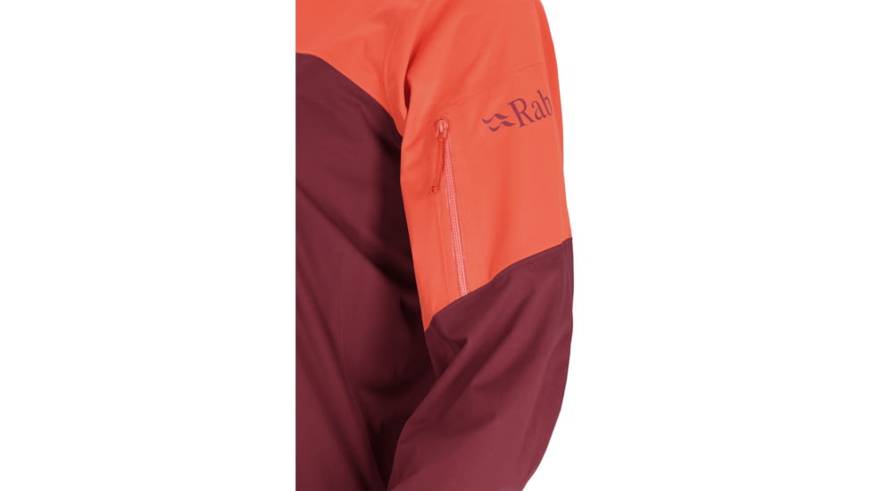 Rab Kinetic Ultra Jacket - Womens, Red Grapefruit/Deep Heather, 16, QWH-14-RGD-16