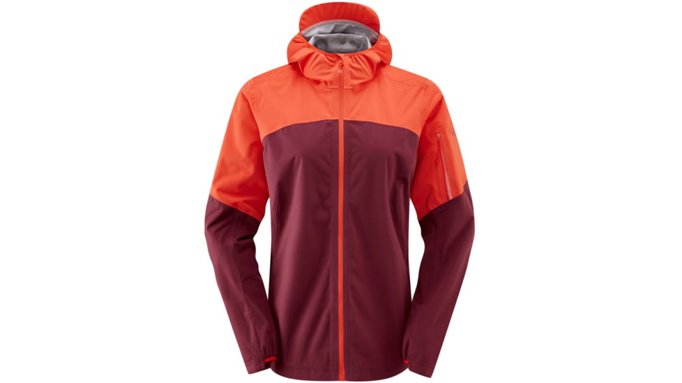 Rab Kinetic Ultra Jacket - Womens, Red Grapefruit/Deep Heather, 16, QWH-14-RGD-16