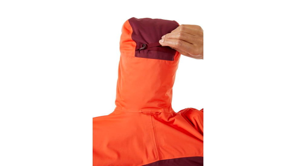 Rab Kinetic Ultra Jacket - Womens, Red Grapefruit/Deep Heather, 10, QWH-14-RGD-10