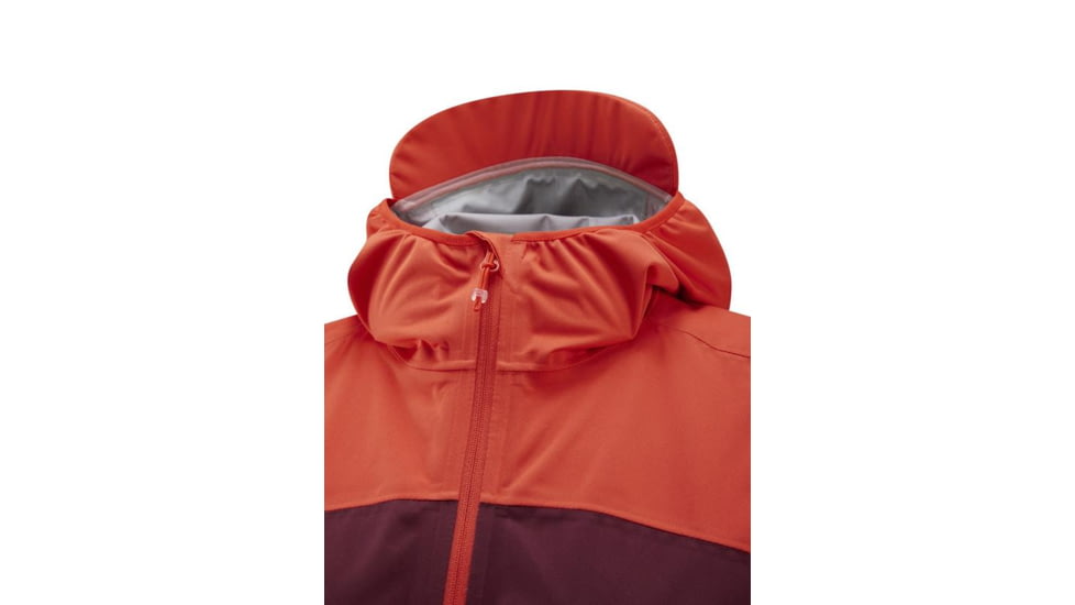 Rab Kinetic Ultra Jacket - Womens, Red Grapefruit/Deep Heather, 10, QWH-14-RGD-10