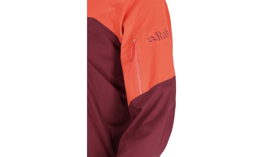Rab Kinetic Ultra Jacket - Womens, Red Grapefruit/Deep Heather, 10, QWH-14-RGD-10