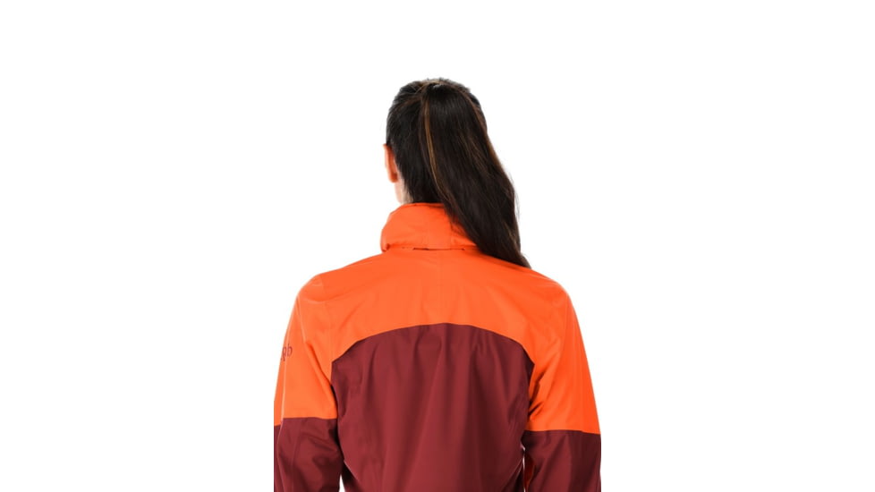 Rab Kinetic Ultra Jacket - Womens, Red Grapefruit/Deep Heather, 10, QWH-14-RGD-10