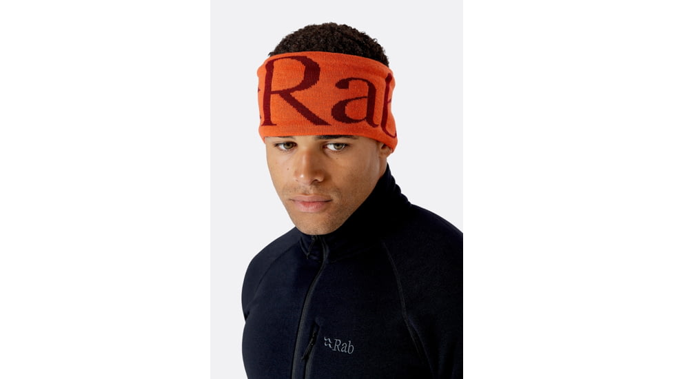 Rab Knitted Logo Headband, Atomic, One Size, QAA-71-AT