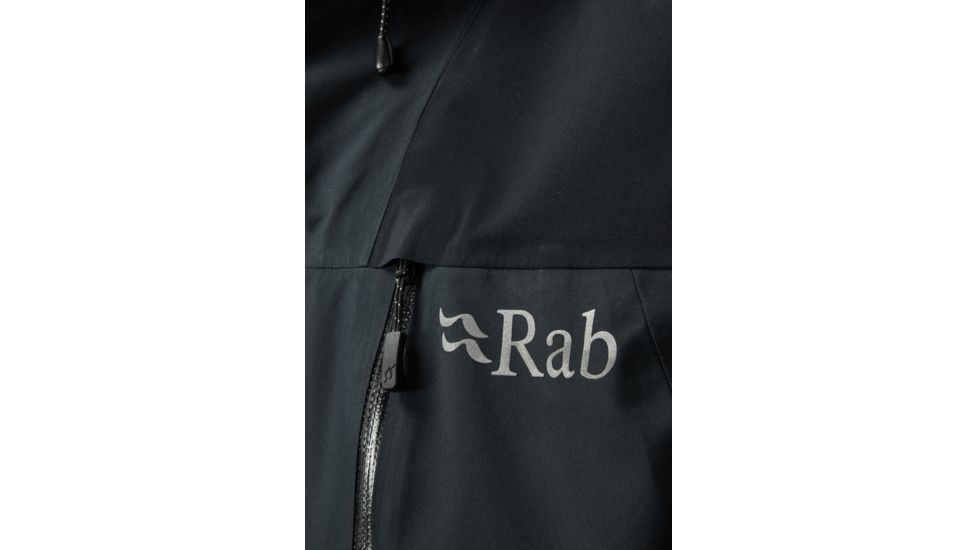 Rab Ladakh GTX Jacket - Mens, Black/Beluga, Medium, QWG-21-BL-M