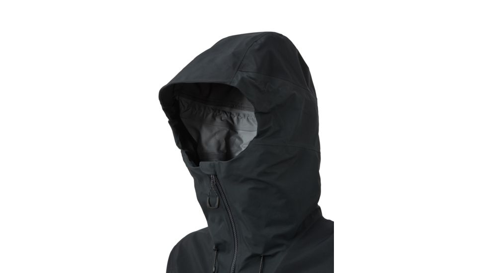 Rab Ladakh GTX Jacket - Mens, Black/Beluga, Medium, QWG-21-BL-M