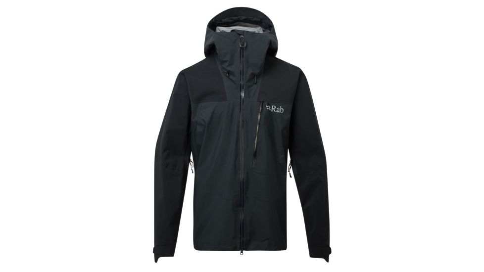 Rab Ladakh GTX Jacket - Mens, Black/Beluga, Medium, QWG-21-BL-M