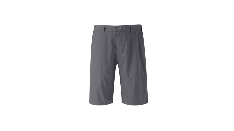 Rab Longitude Shorts - Mens Regular Inseam, Graphene, 2X Large/38 Waist, QFT-29-GR-XXL