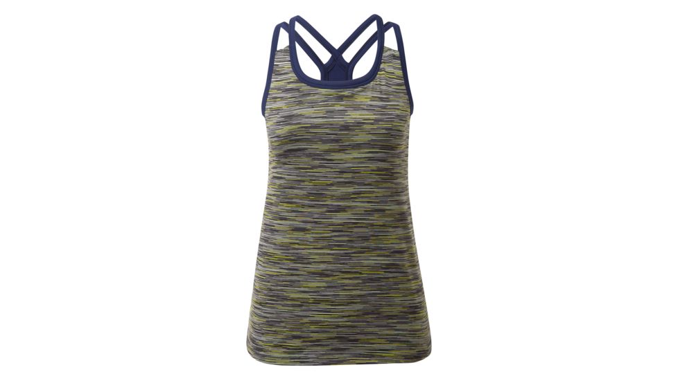 Rab Maze Tank - Women's, Sulphur/Blueprint, Large, QBT-85-SU-14