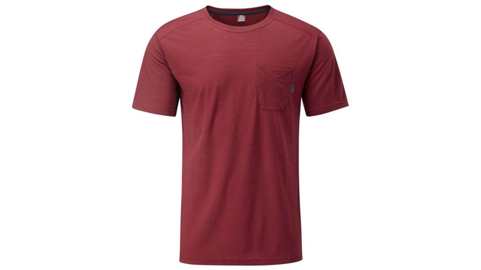 DEMO, Rab Mens MeCo 120 Layback Tee, Redwood, Large, QBT-54-RW-L-DEMO