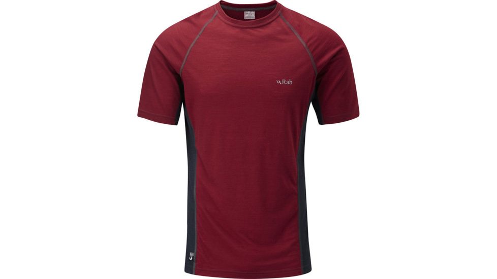 Rab MeCo 120 Long Sleeve Tee - Men's-Redwood/Beluga-X-Large