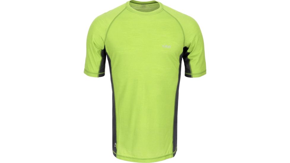Rab Meco 120 Short Sleeve Tee - Men's-Pear/Beluga-Large