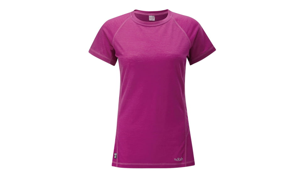 Rab MeCo 120 Short Sleeve Tee - Women's-Dragonfruit-X-Small