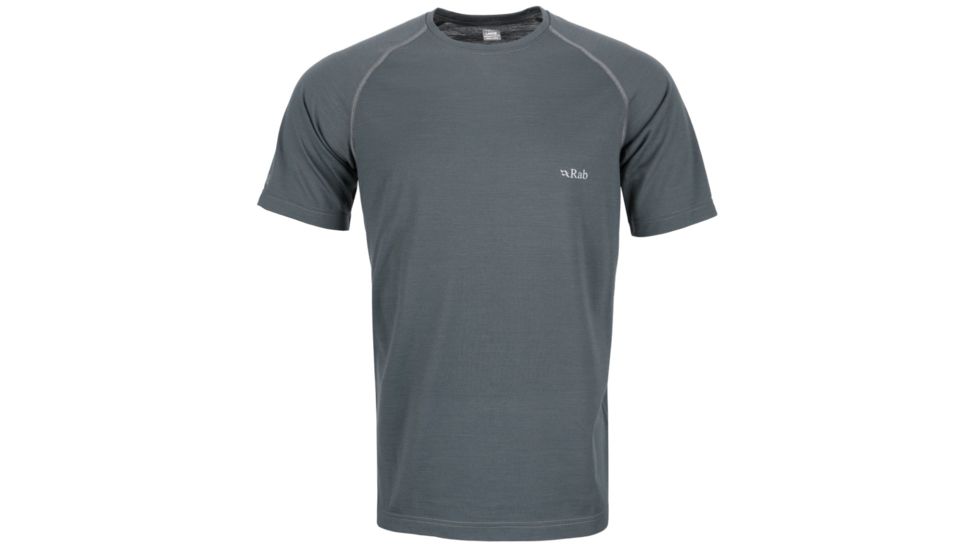 Rab MeCo 140 Short Sleeve Tee - Men's-Smoke-Large