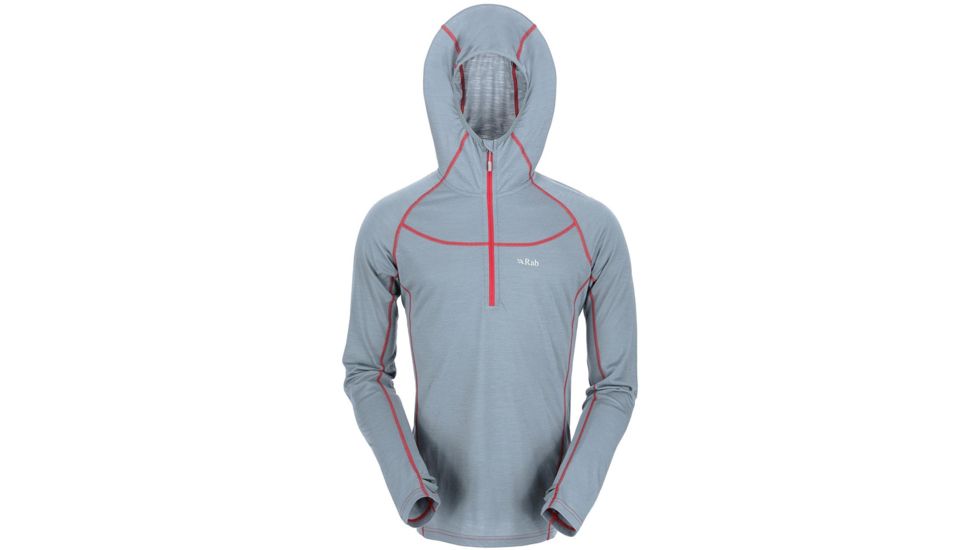 Rab MeCo 165 Hoodie - Men's-Smoke-X-Large