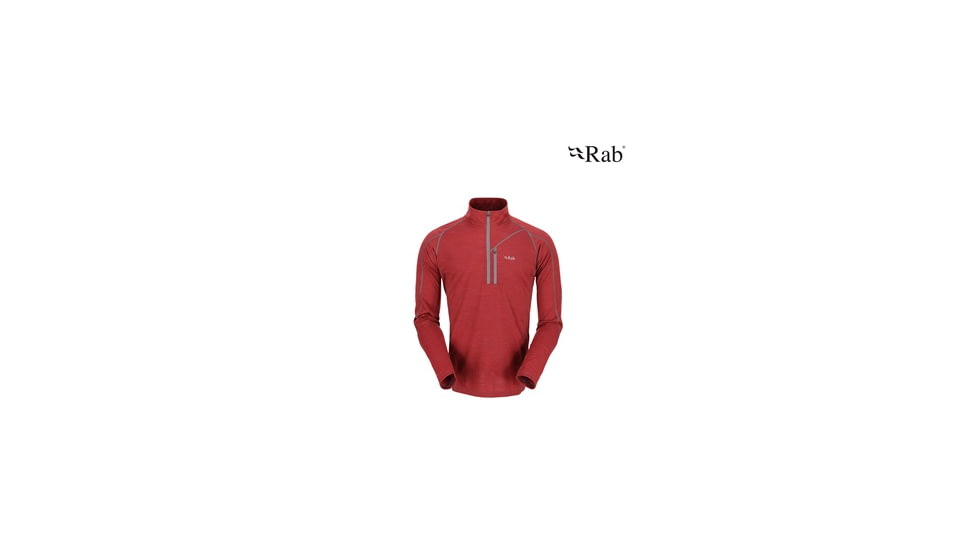 Rab MeCo 190 Long Sleeve Zip Tee - Men's-Charge-Large