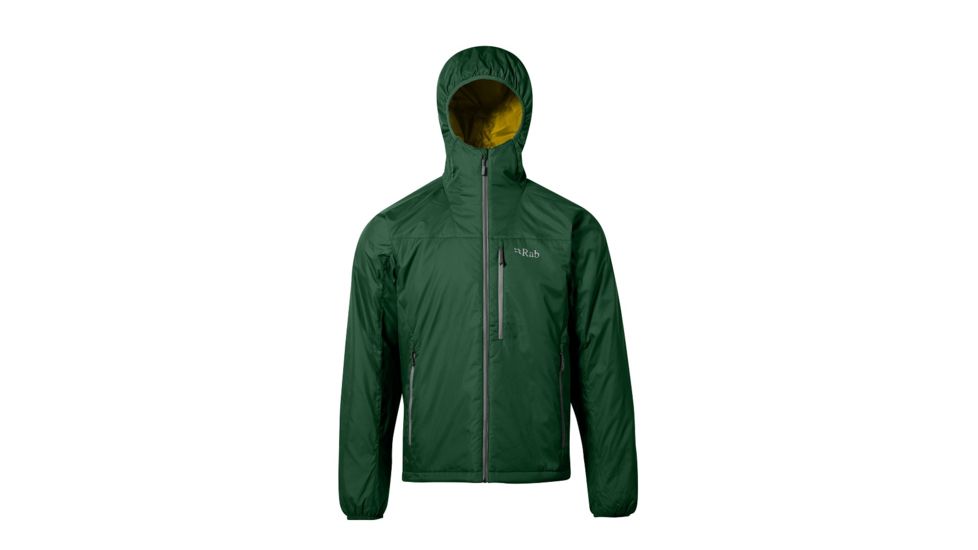 Rab Men's Endurance X Hoodie, Bottle Green/Gold, X-Large, QXI-22-BG-XL