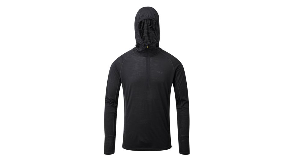 Rab Merino+ 120 Hoody, Ebony, Large, QBU-74-EB-L
