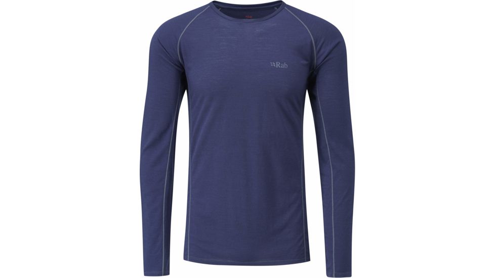 Rab Merino+ 120 Long Sleeve Crew - Men's -Twilight-Small