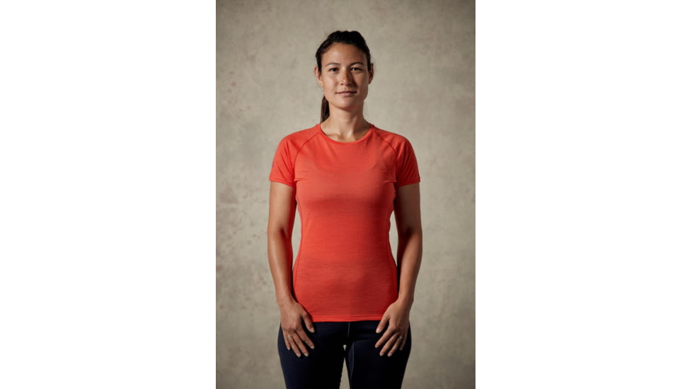 Rab Merino+ 120 Short Sleeve Crew - Womens, Passata, 8, QBU-16-PA-08