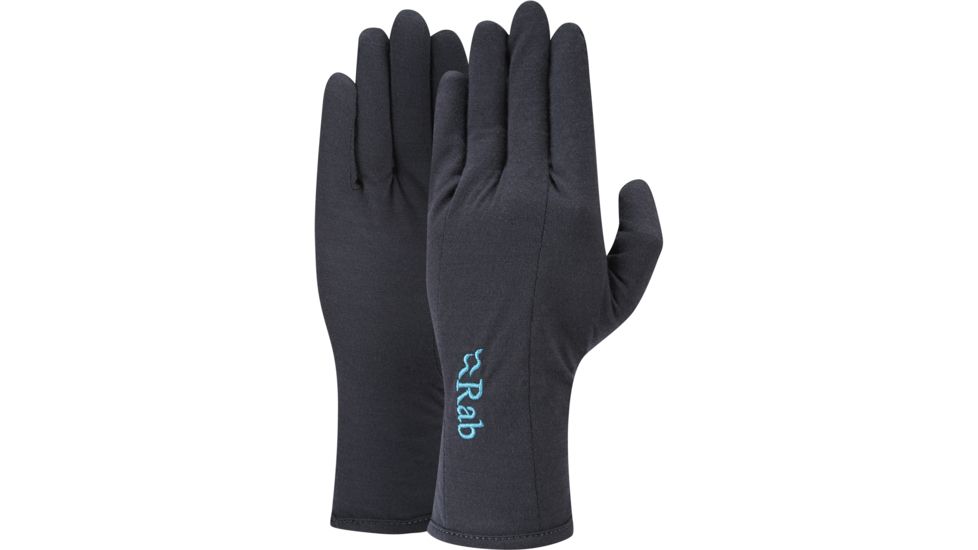 Rab Merino+ 160 glove - Women's-Ebony-Medium