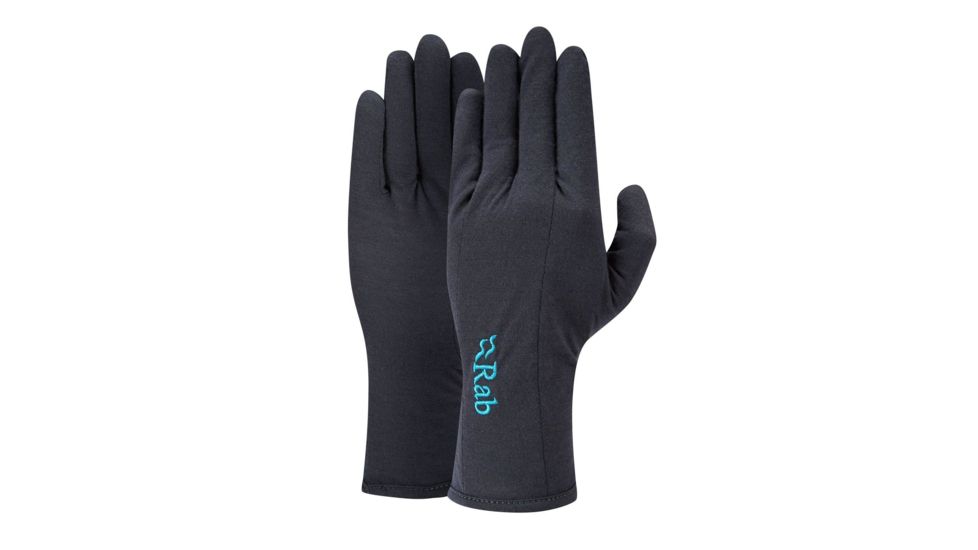 Rab Merino+ 160 Glove - Womens, Ebony, Extra Large, QAG-32-EB-XL