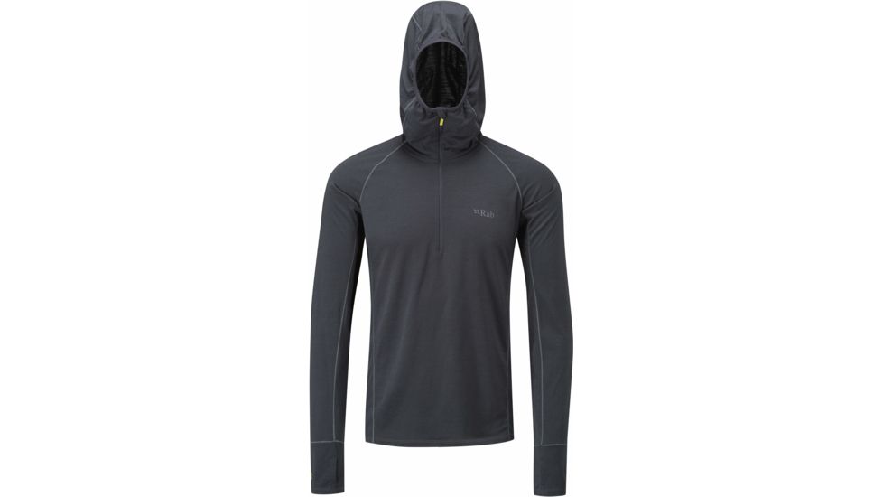 Rab Merino+ 160 Hoody - Men's -Ebony-X-Small