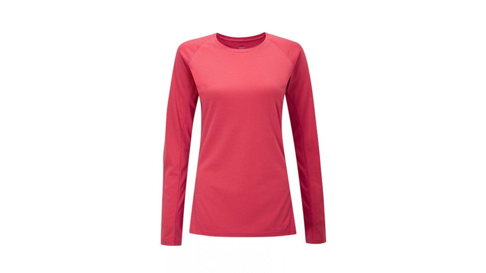 DEMO, Rab Womens Merino+ 160 Long Sleeve Crew, Jam, 12, QBU-33-JA-12-DEMO