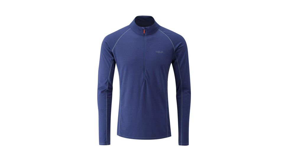 Rab Merino+ 160 Long Sleeve Zip - Mens, Twilight, Extra Large, QBU-30-TW-XL