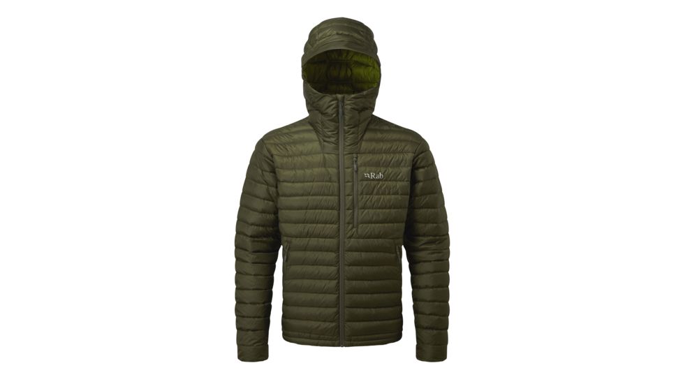 Rab Microlight Alpine Jacket - Men's, Army/Cactus, 2XL, QDA-90-AR-XXL