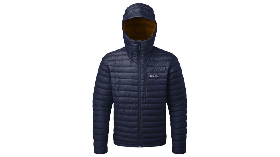 Rab Microlight Alpine Jacket - Men's, Deep Ink/Footprint, Small, QDA-90-DI-S