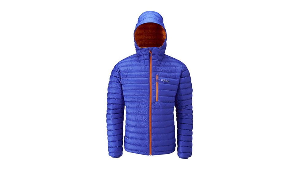 Rab Microlight Alpine Jacket - Men's, Electric/Mango, Medium, QDA-62-EL-M