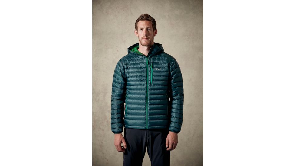 Rab Microlight Alpine Jacket - Men's, Evergreen/Green, Large, QDA-62-GN-L