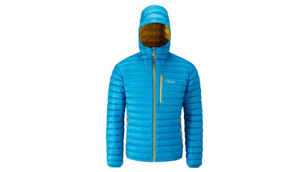 Rab Microlight Alpine Jacket - Men's, Merlin/Mimosa, XL, QDA-62-ME-XL