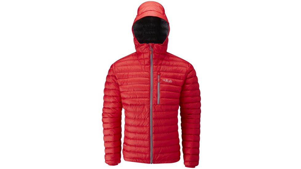 Rab Microlight Alpine Jacket - Men's, Ricochet/Shark, Small, QDA-62-RI-S