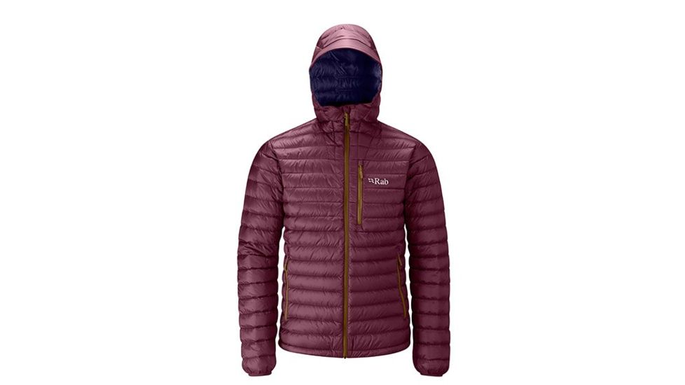 Rab Microlight Alpine Jacket - Men's, Rococco/Deep Ink, XL, QDA-62-RO-XL