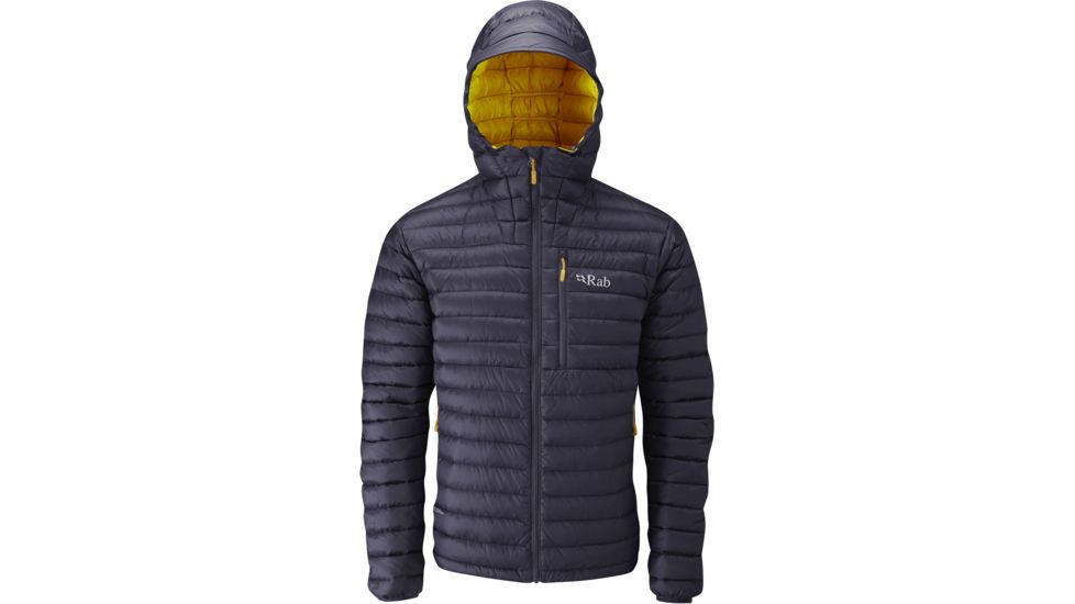 Rab Microlight Alpine Jacket - Men's, Steel/Dijon, XXL, QDA-62-ST-XXL