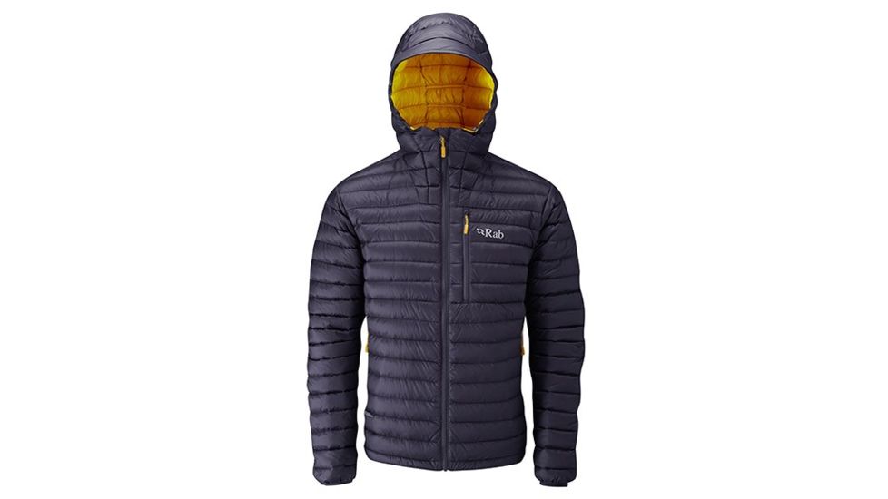 Rab Microlight Alpine Jacket - Men's, Steel/Dijon, XXL, QDA-62-ST-XXL
