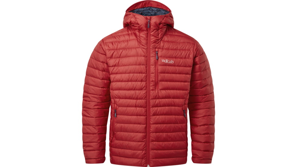 Rab Microlight Alpine Jacket - Men's, Ascent Red, Large, QDB-12-As, L