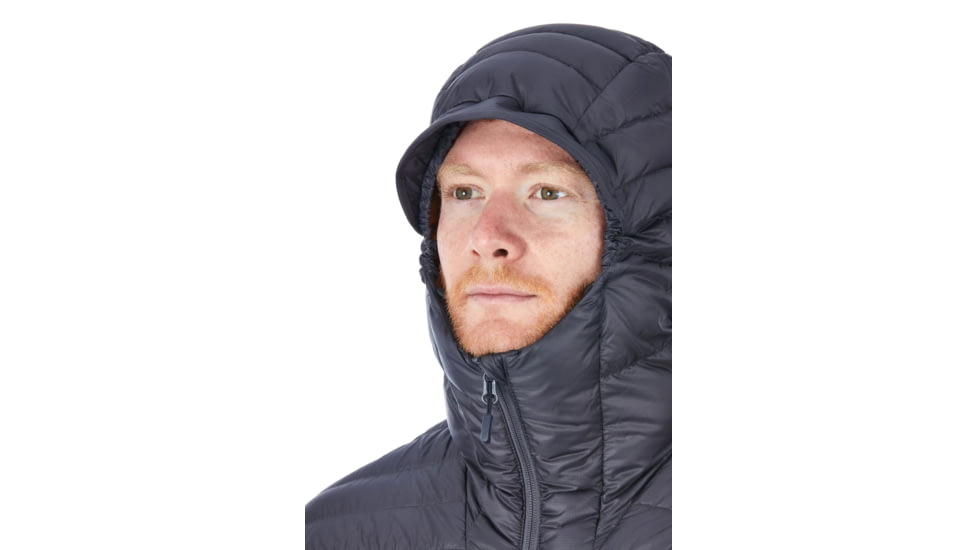 Rab Microlight Alpine Jacket - Men's, Beluga/Dijon, Extra Small, QDA-90-BE-XS